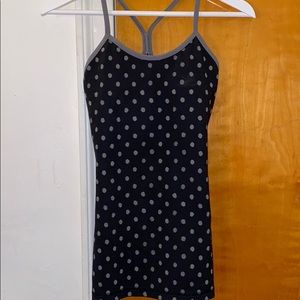 Black lululemon power Y tank